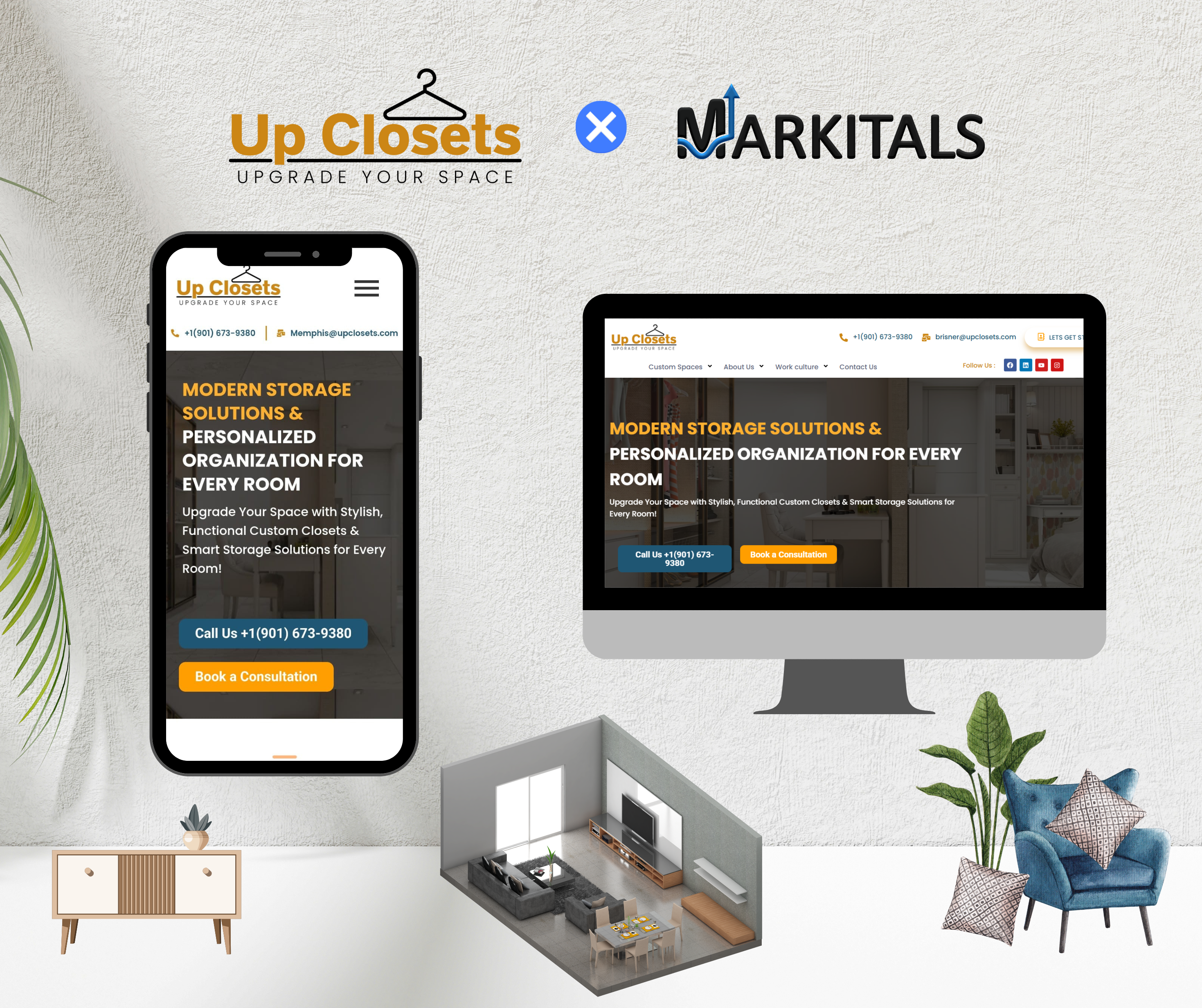 Read more about the article Website Development for UpClosets of Memphis